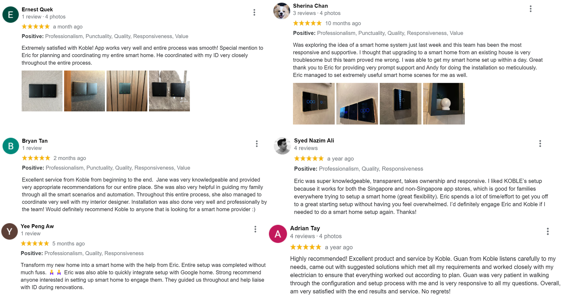 Koble reviews about our products and services